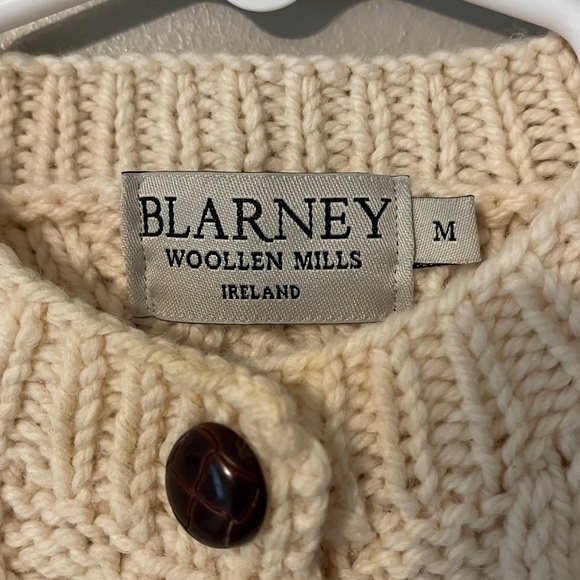Blarney Woolen Mills Made in Ireland Hand knit Sweater Kid's Baby Size Medium - Picture 7 of 10